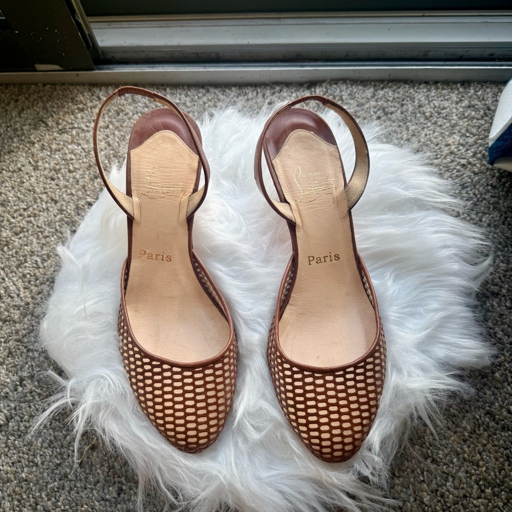 Christian Louboutin Brown Heels 38.5